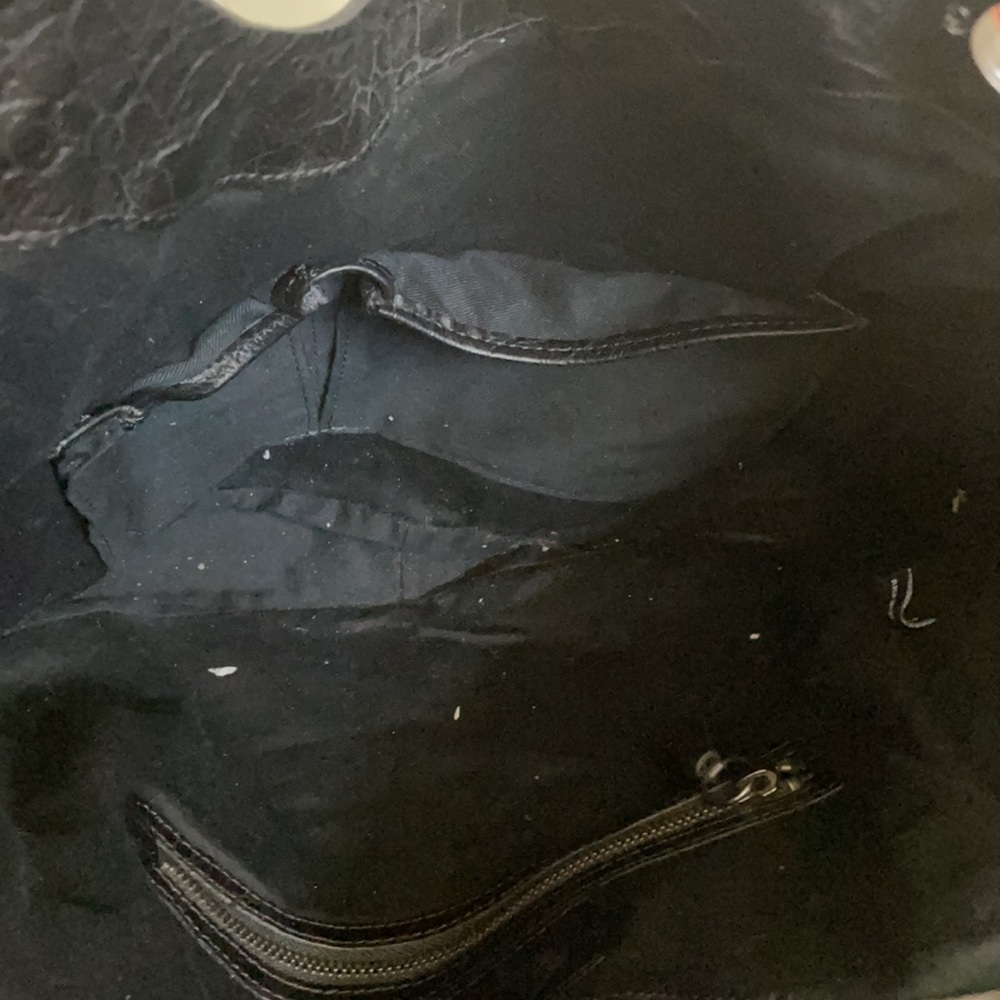 Foley + Corinna Black Leather Mock Croc Jet Set Bag 😘 - Picture 10 of 11